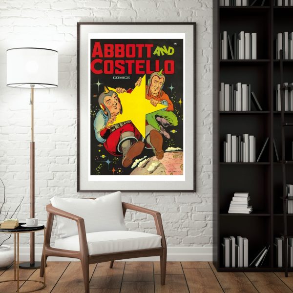 Abbott and Costello Comics No. 3 – Vintage Space Adventure Cover Poster Print - Image 2