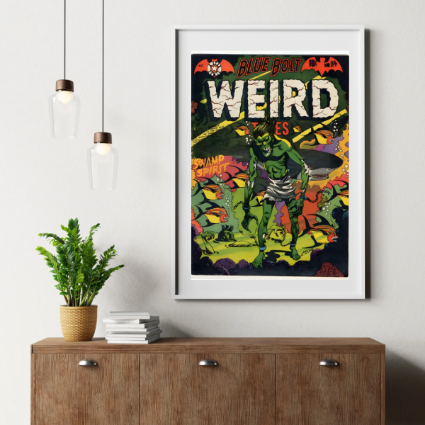 Blue Bolt Weird Tales No. 114 – Swamp Spirit! Vintage Horror Comic Print - Image 2