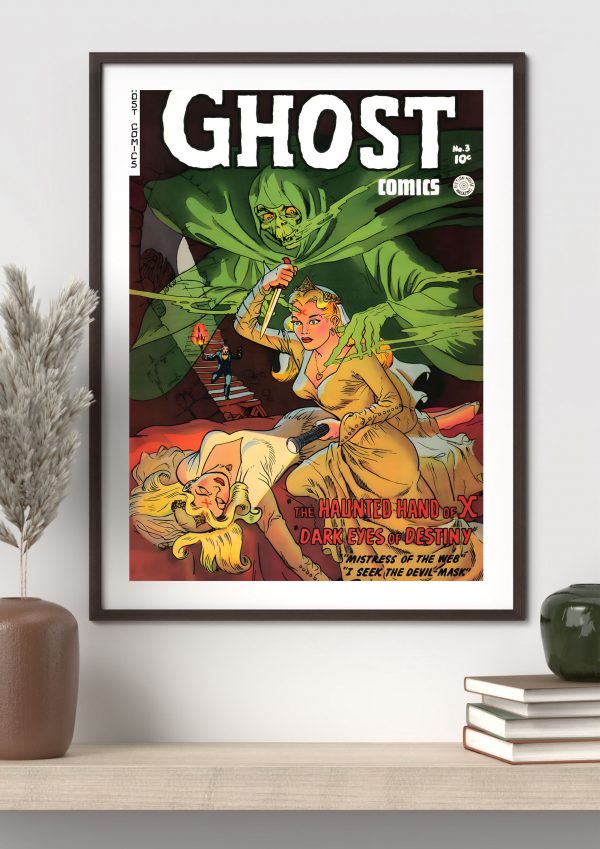 Ghost Comics No. 3 – The Haunted Hand of X & Dark Eyes of Destiny Poster Print - Image 3