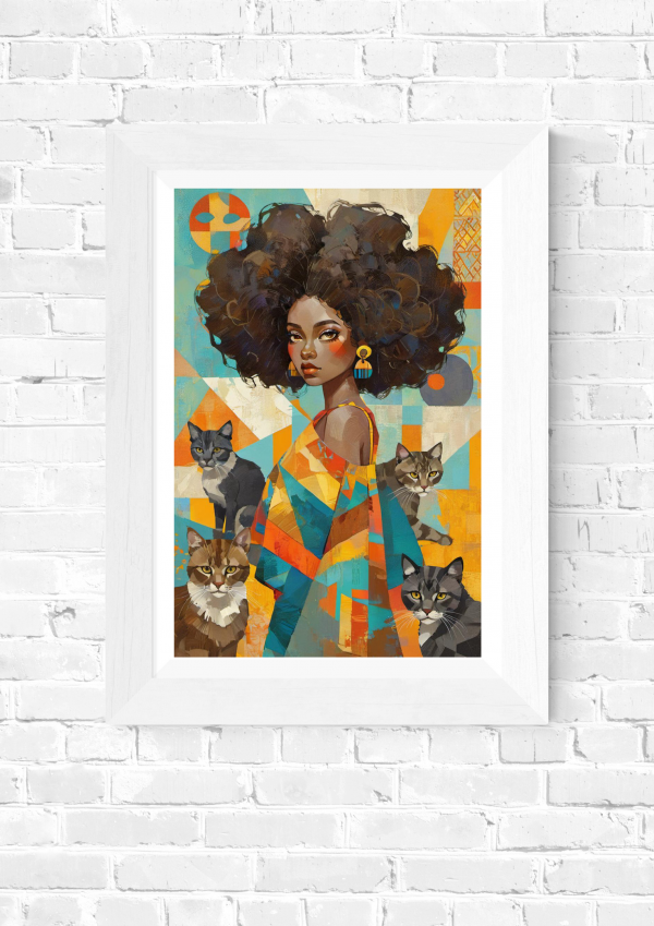 Cat Collective – Modern Abstract Afrocentric Art Print - Image 5