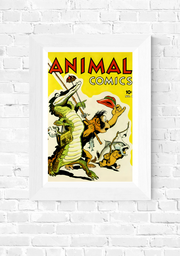 Animal Comics No. 1 – Whimsical Vintage Comic Book Cover (1940s) Poster Print - Image 5