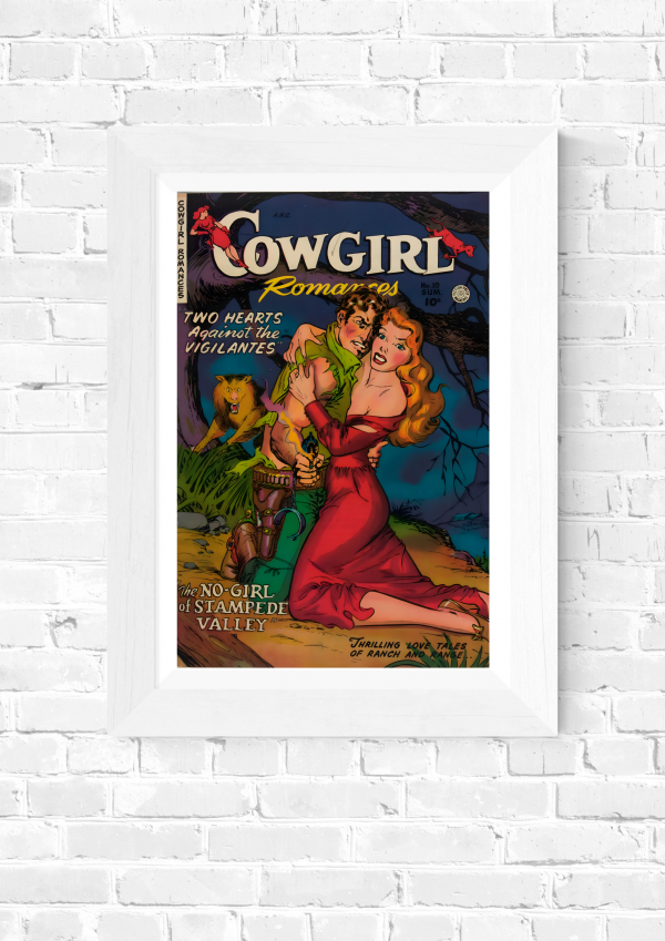 Cowgirl Romances No. 10 – Two Hearts Against the Vigilantes! Poster Print - Image 5