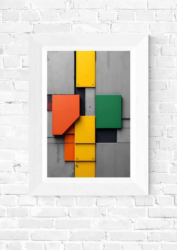 Cross Section – Industrial Geometric Wall Art (Urban Modernism) Poster Print - Image 5