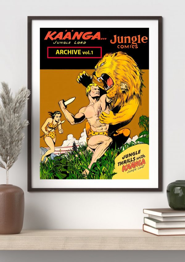 Kaänga the Jungle Lord – Archive Vol. 1: Savage Action, Bare-Chested Bravery! (Fiction House, 1940s) Poster Print - Image 3