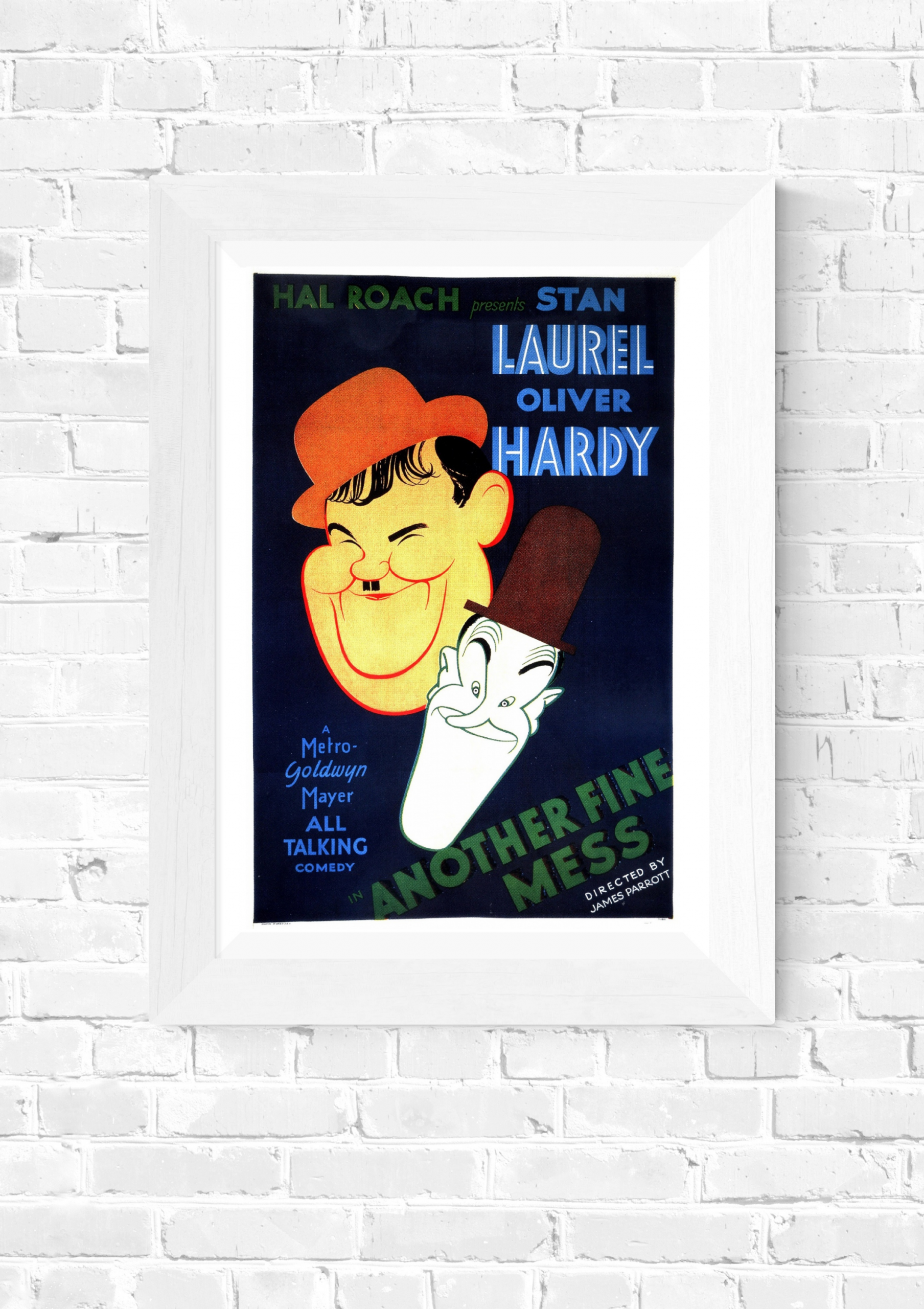 Laurel & Hardy - Another Fine Mess Vintage Movie Poster Print - Image 5