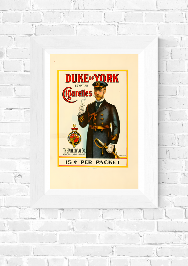 Duke of York Egyptian Cigarettes – Vintage Advertising Poster Print - Image 5