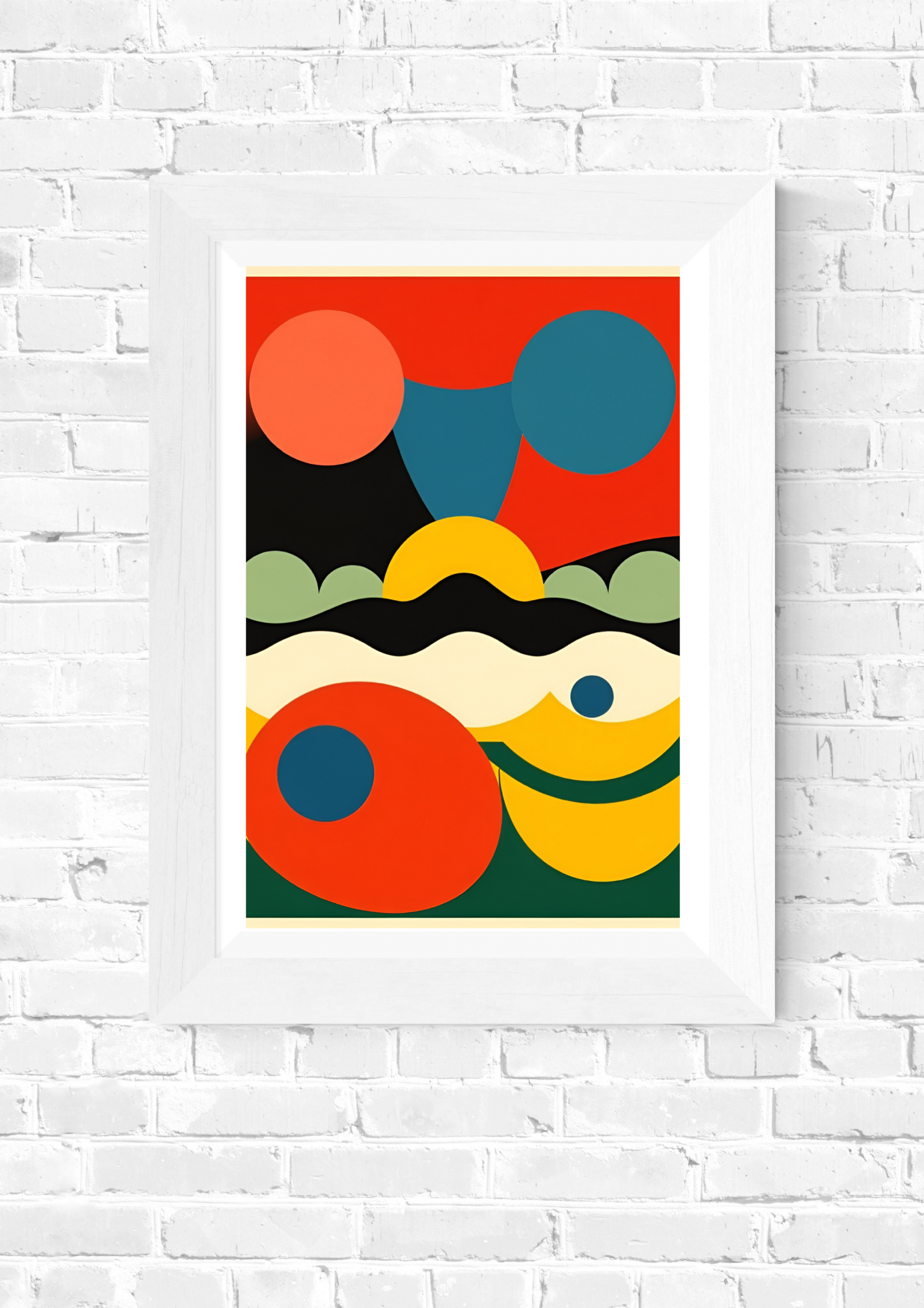 Seaweed – Modern Geometric Abstract Art Print - Image 5