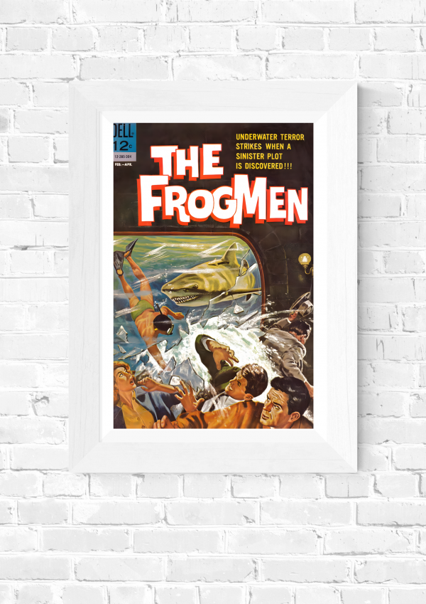Frogmen – Underwater Terror Strikes! (Dell Comics, 1962) Poster Print - Image 5