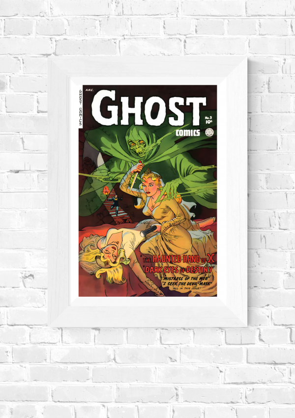 Ghost Comics No. 3 – The Haunted Hand of X & Dark Eyes of Destiny Poster Print - Image 5