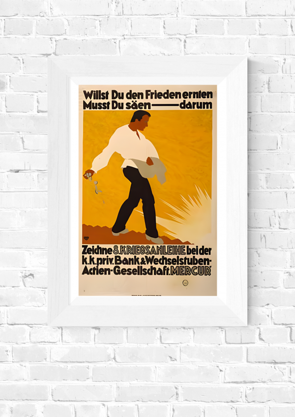 Gold Coins
Willst Du den Frieden ernten – WWI Austro-Hungarian War Loan Poster Print  (1917) - Image 4