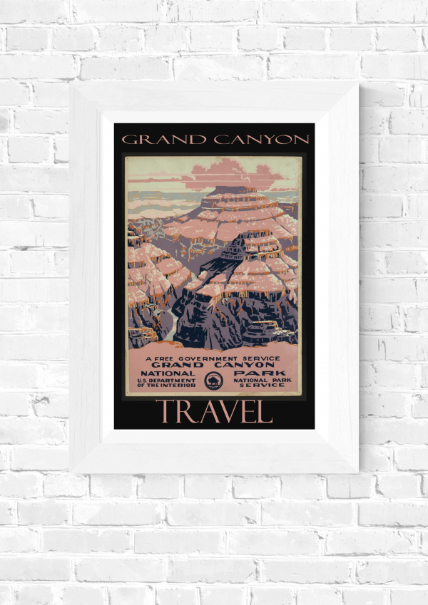 Grand Canyon – Vintage National Parks Travel Poster - Image 5