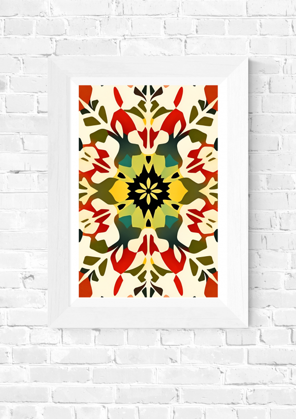Kaleido – Retro Kaleidoscopic Geometric Art Print - Image 5