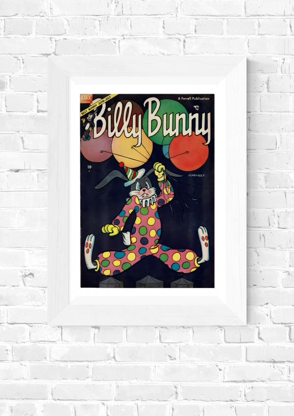 Billy Bunny – Vintage Ajax Comics Cover (June-July Issue) Poster Print - Image 5
