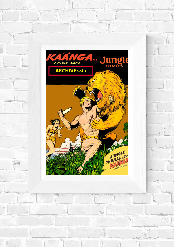 Kaänga the Jungle Lord – Archive Vol. 1: Savage Action, Bare-Chested Bravery! (Fiction House, 1940s) Poster Print - Image 5