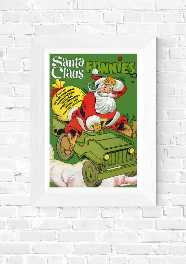 Santa Claus Funnies – Golden Age Holiday Comic Classic Poster Print - Image 5