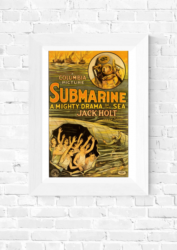 Submarine – Vintage Columbia Picture Movie Poster (1928) | Dramatic Sea Rescue Illustration Art Print - Image 5