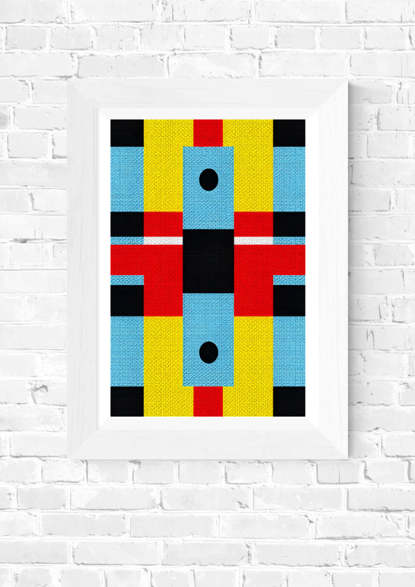 Switchboard – Colorblock Geometric Abstract Art Print - Image 5