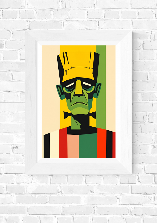 The Creature – Minimalist Frankenstein's Monster Art Print - Image 5