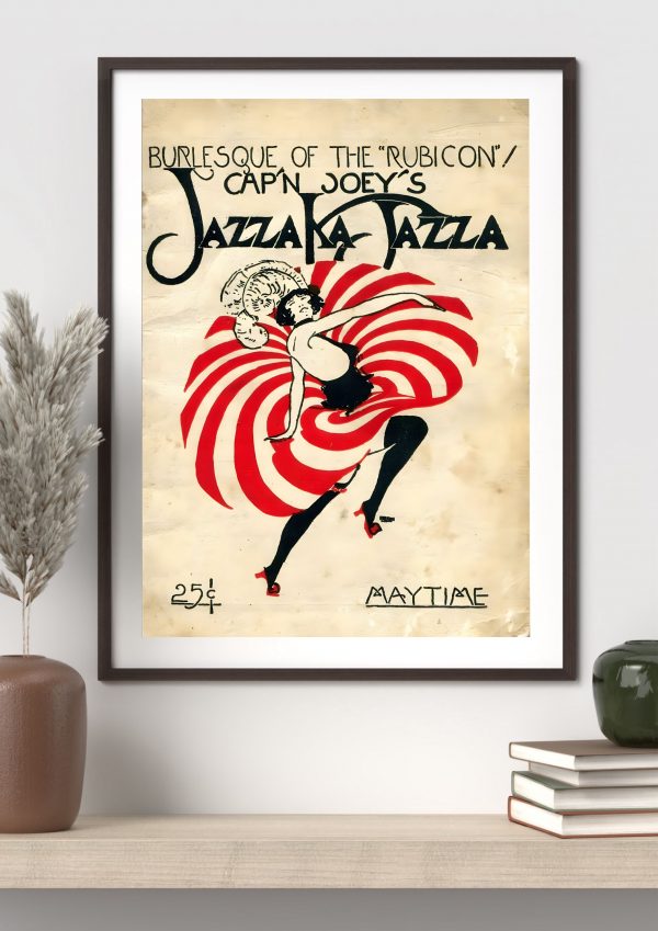 Cap’n Joey’s Jazzaka-Tazza – Burlesque of the “Rubicon” (Maytime, Early 20th Century) Poster Print - Image 2
