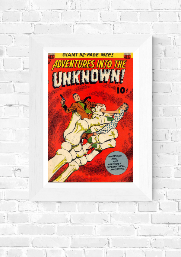 Unknown
Adventures Into the Unknown! No. 28 – Vintage Horror Comic Cover Print - Image 3