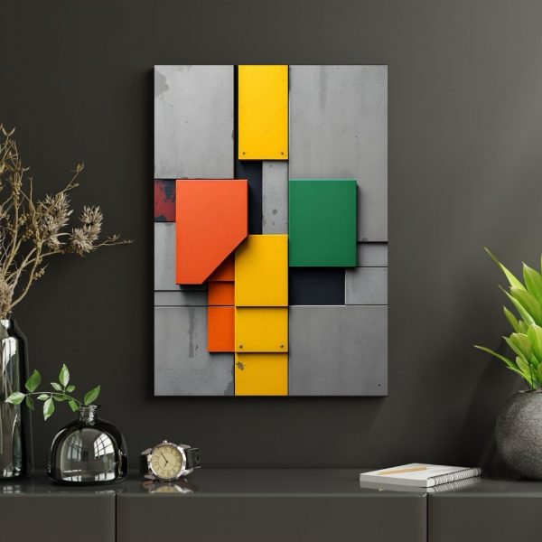 Cross Section – Industrial Geometric Wall Art (Urban Modernism) Poster Print - Image 4