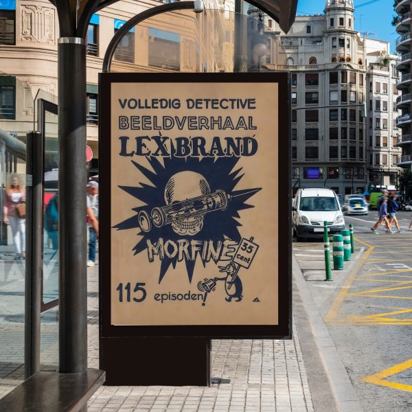 Lex Brand: Morfine – Vintage Dutch Detective Comic Cover Print - Image 2