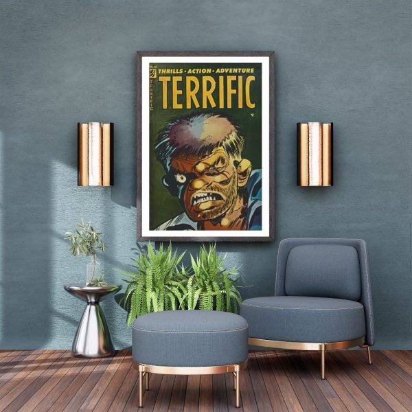 Terrific – Vintage Thrills, Action, Adventure Comic Cover Print - Image 3