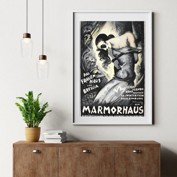 Marmorhaus – Vintage 1920s German Expressionist Cinema Poster Print - Image 3