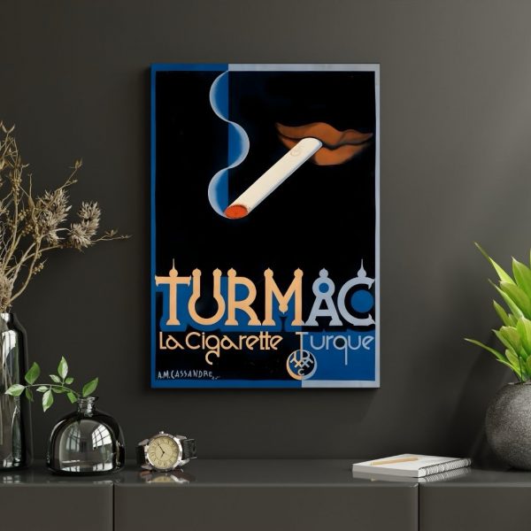 Turmac – A.M. Cassandre Vintage Art Deco Cigarette Poster Print - Image 2
