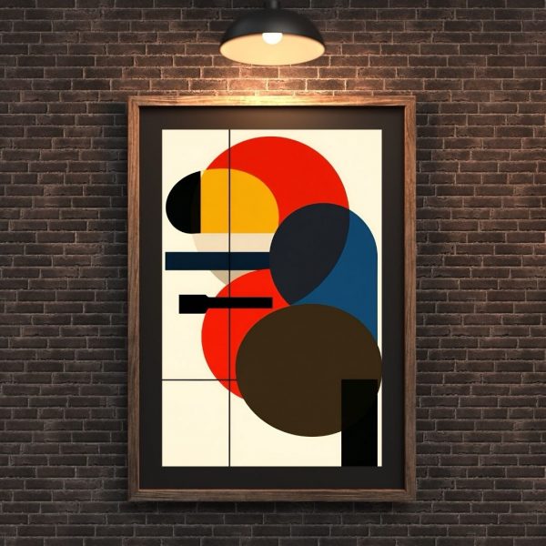Signal Stack – Modernist Geometric Abstract Art Print - Image 2