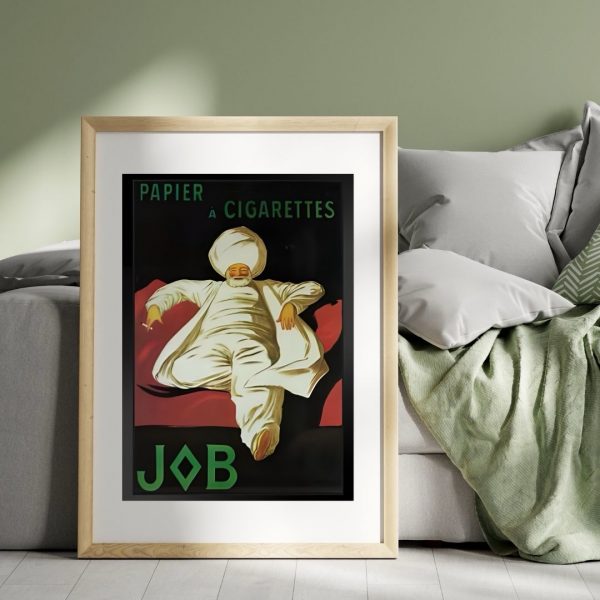 Papier à Cigarettes Job – Vintage French Belle Époque Advertising Poster Print - Image 5