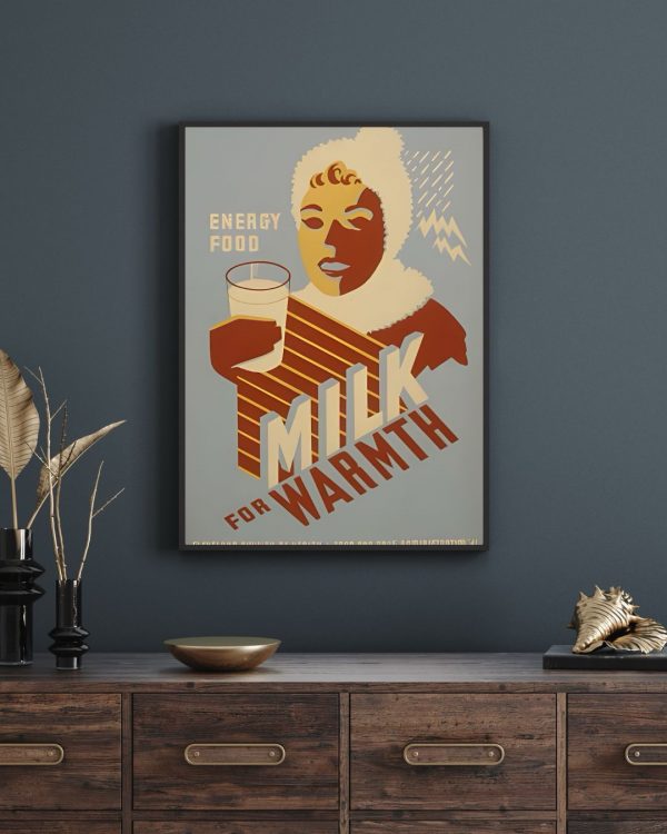 Milk Energy Food WPA Poster Print - Image 2