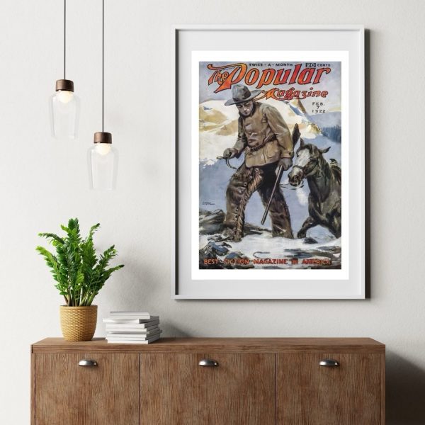 Popular Magazine – Vintage Adventure Cover Print (February 7, 1922) - Image 3