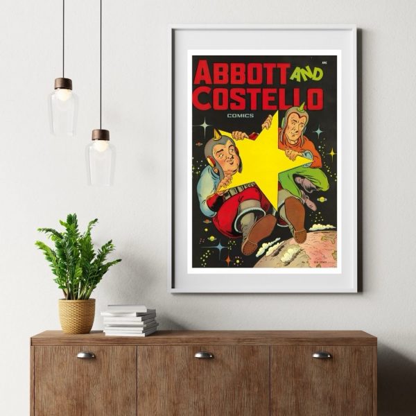 Abbott and Costello Comics No. 3 – Vintage Space Adventure Cover Poster Print - Image 3
