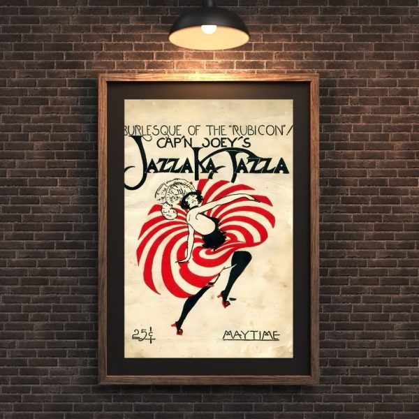 Cap’n Joey’s Jazzaka-Tazza – Burlesque of the “Rubicon” (Maytime, Early 20th Century) Poster Print - Image 4