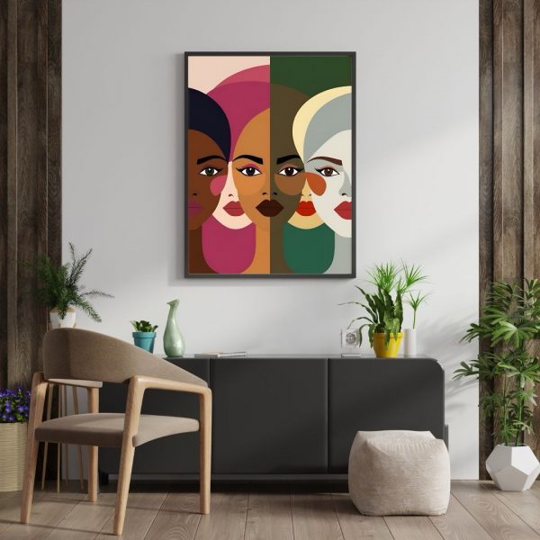 Spectrum – Modern Minimalist Portrait Art Print - Image 3