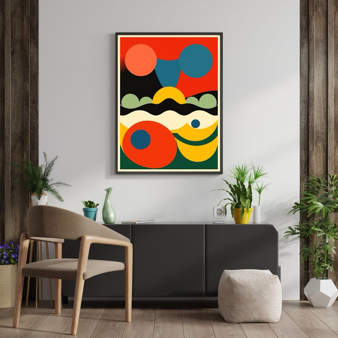 Seaweed – Modern Geometric Abstract Art Print - Image 2