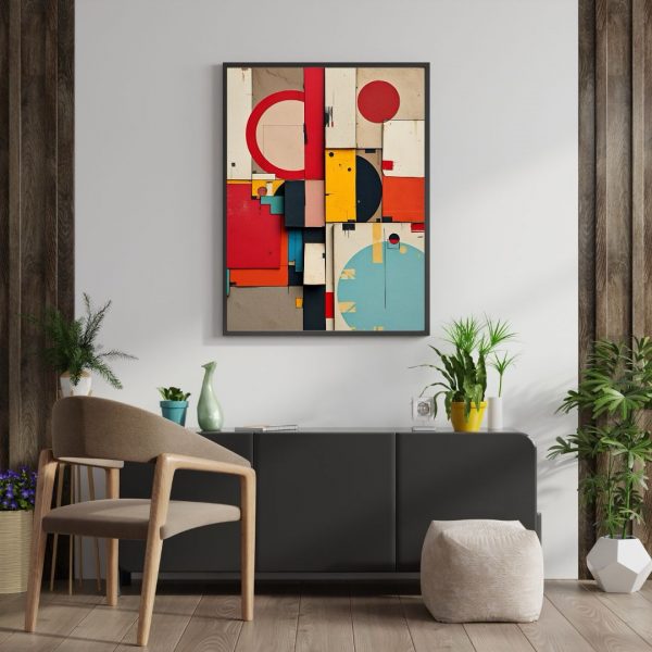 Mist and Fog – Geometric Abstract Wall Art Print - Image 3