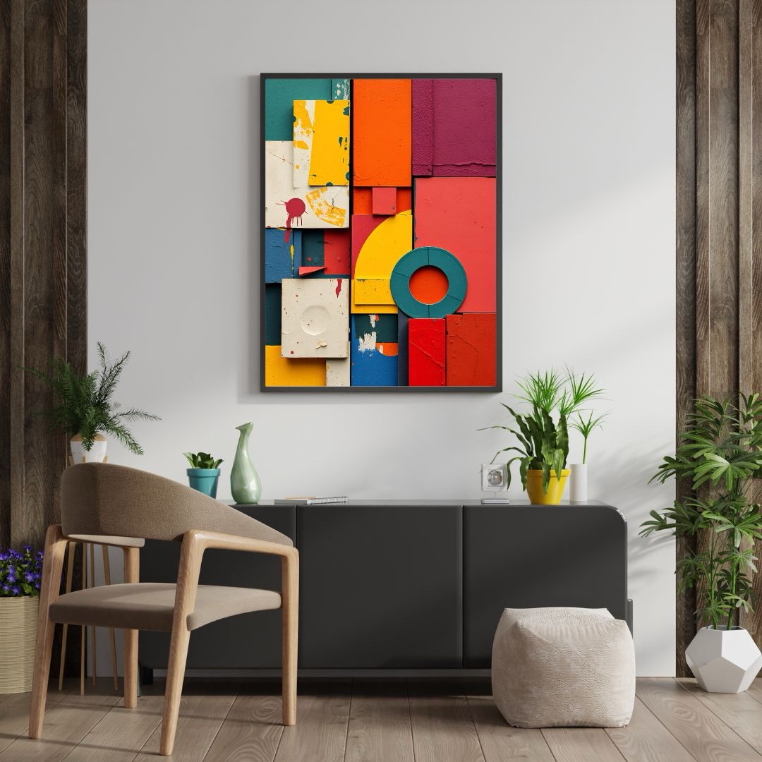 Colorform Jungle – Mid-Century Modern Abstract Art Print - Image 3