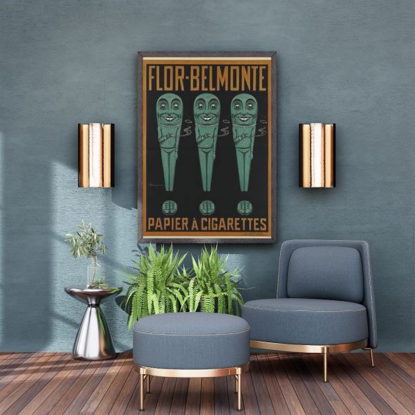 Flor-Belmonte – Papier à Cigarettes Vintage Poster Print - Image 4