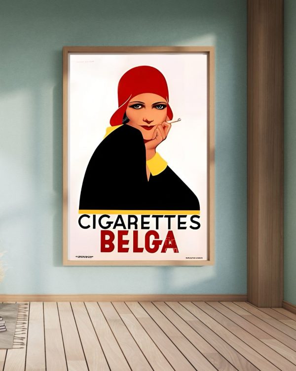 Belga Cigarettes Vintage Advertisement Poster Print - Image 2