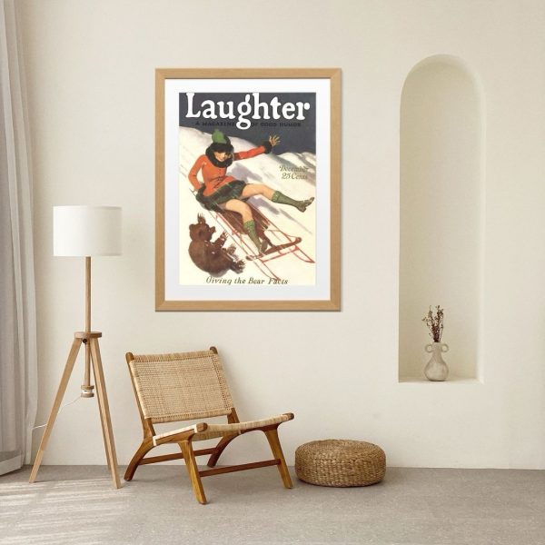 Laughter - Giving the Bear Facts – Vintage 1920s Magazine Cover Art Print - Image 4