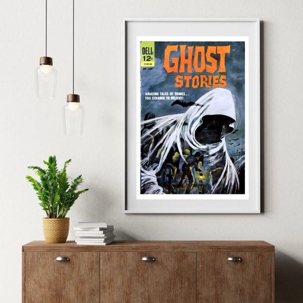 Ghost Stories – Vintage Dell Horror Comic Cover Art Print - Image 3