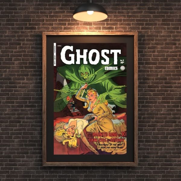 Ghost Comics No. 3 – The Haunted Hand of X & Dark Eyes of Destiny Poster Print - Image 2