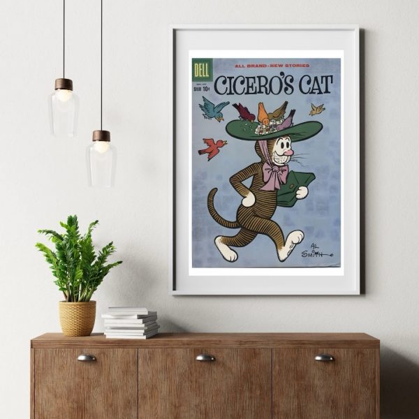 Cicero’s Cat – Vintage Dell Comic Cover Art Print - Image 3