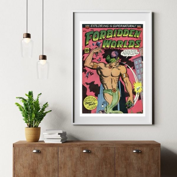 Forbidden Worlds No. 12 – Exploring the Supernatural! Vintage Comic Book Cover Art Print - Image 3