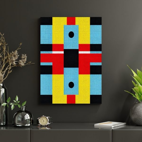 Switchboard – Colorblock Geometric Abstract Art Print - Image 4
