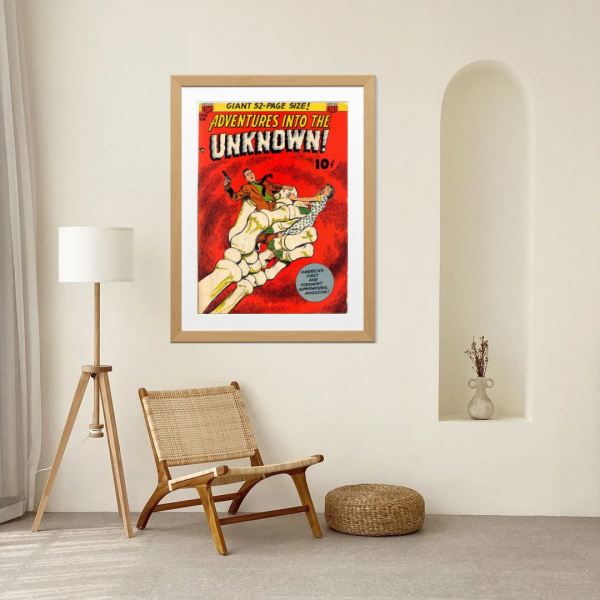 Unknown
Adventures Into the Unknown! No. 28 – Vintage Horror Comic Cover Print - Image 6
