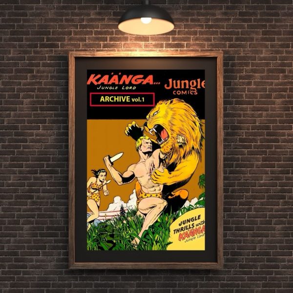 Kaänga the Jungle Lord – Archive Vol. 1: Savage Action, Bare-Chested Bravery! (Fiction House, 1940s) Poster Print - Image 2