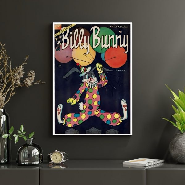 Billy Bunny – Vintage Ajax Comics Cover (June-July Issue) Poster Print - Image 3